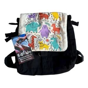 Better Way Designs Zoo Animal Print Backpack Bag NEW WITH TAG
